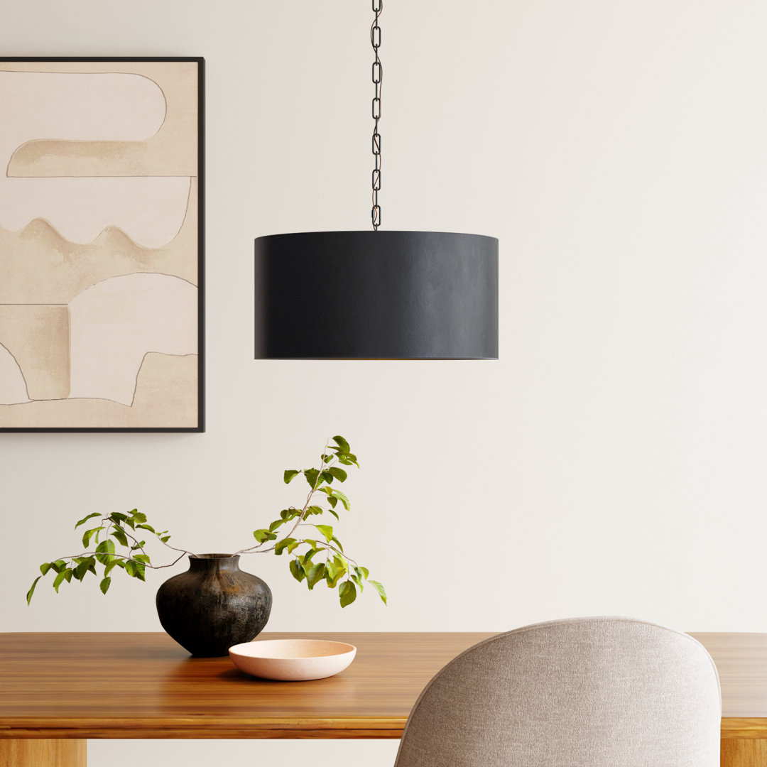 Rosamund 3 - Light Unique/Statement Drum Chandelier